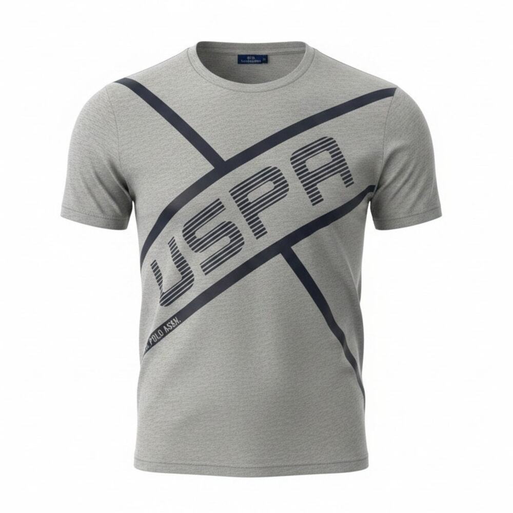 U.S. Polo Assn. Mens Grey T-shirt Size L more then 50% off